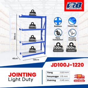Rak Gudang Jointing JD-100 120cm 4Layer