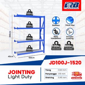 Rak Gudang Jointing JD-100 150cm 4Layer