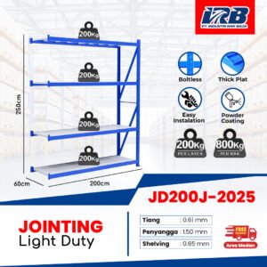 Rak Gudang Jointing JD-200 250cm 4Layer