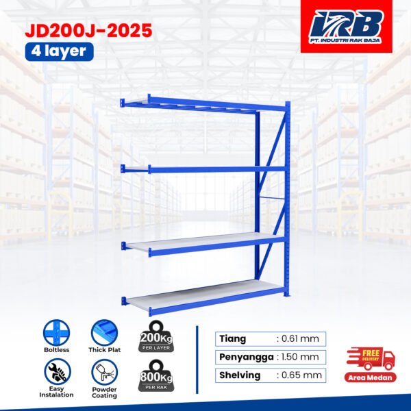 Rak Gudang Jointing JD-200 250cm 4Layer - Image 2