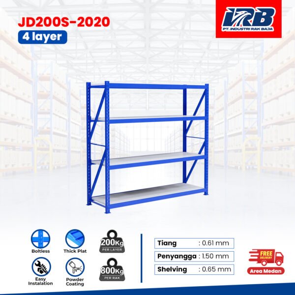 Rak Gudang Starting JD-200 200cm 4Layer - Image 2