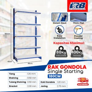 Rak Gondola Single Starting UK. 180CM