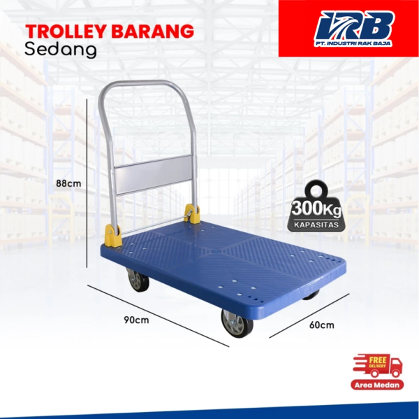 Trolley Barang Sedang / Trolley Lipat 300KG - Image 2